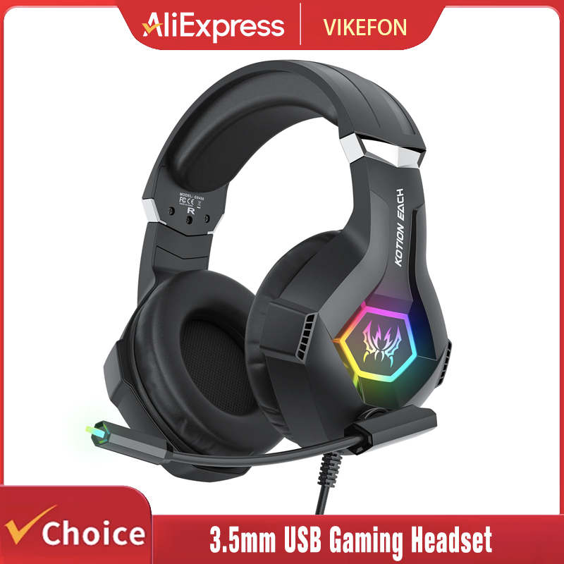 Gaming Headset With Mic Rgb - Игровая гарнитура с микрофоном, динамической RGB-подсветкой