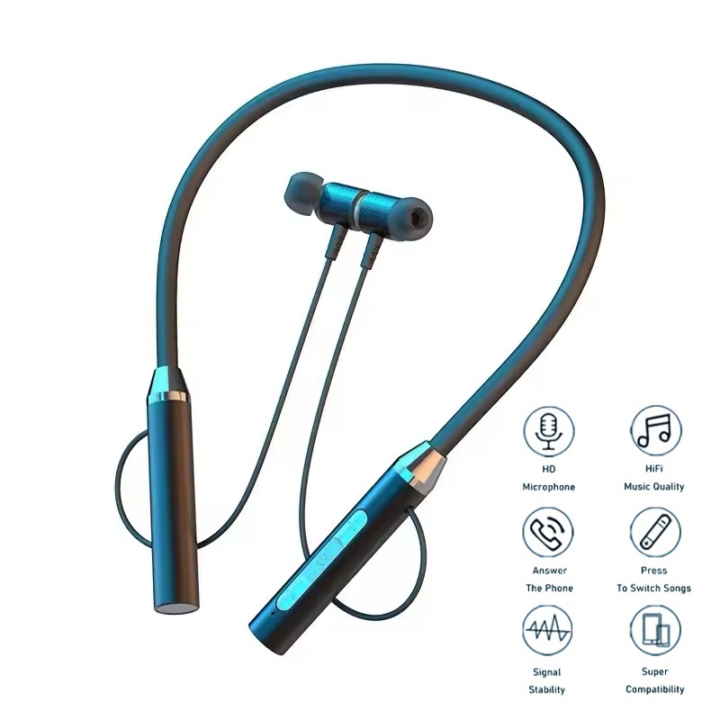 Magnetic Neckband Sports Earphones - Беспроводные Bluetooth-наушники с шейным ремешком, игровые