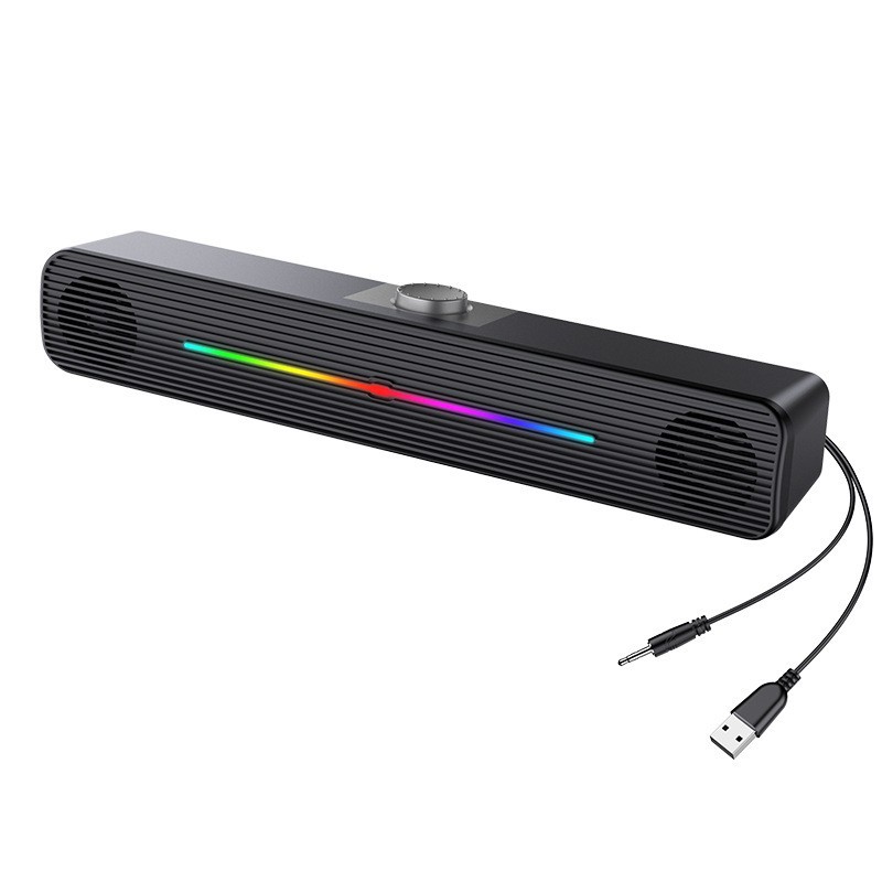 Rgb Computer Soundbar For Pc - E-1407 Оптовая продажа RGB-колонок с беспроводным