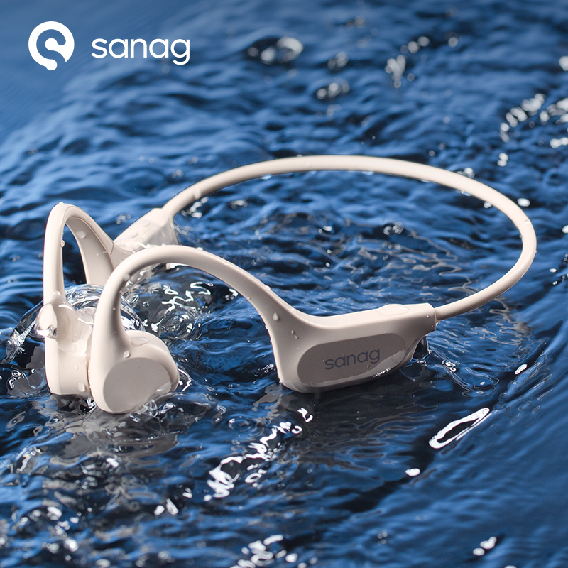 Bone Conduction Running Headphones - Наушники Sanag B60S IPX8 для плавания