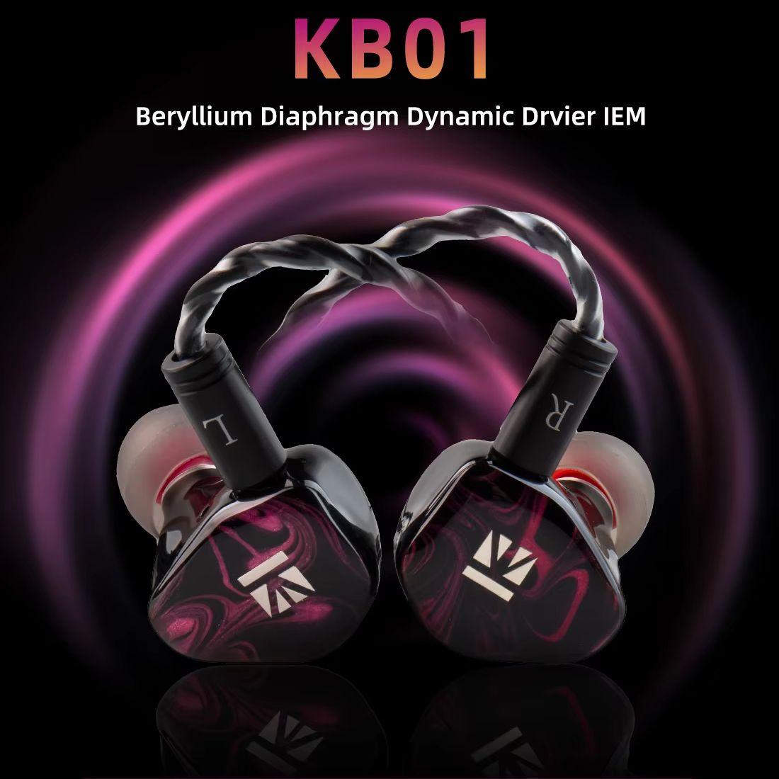 In Ear Monitors For Singers - KBEAR KB01 Проводные наушники с динамическим