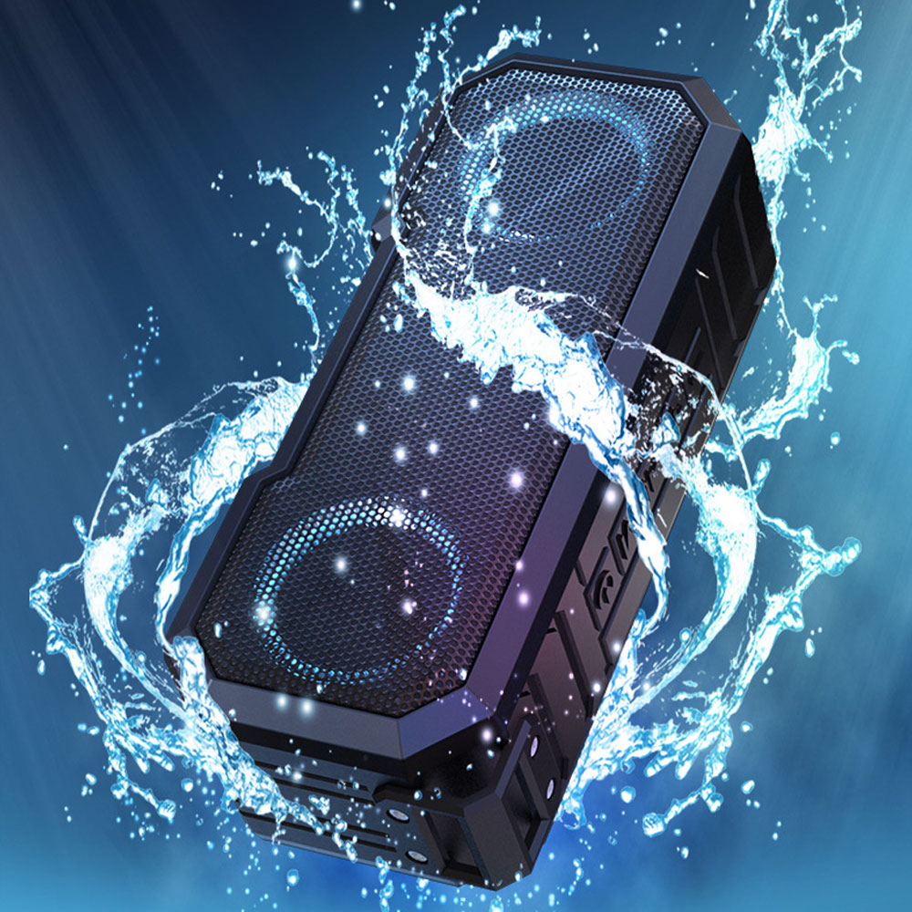 Portable Bluetooth Speaker Waterproof Ipx7 - Портативная Bluetooth-колонка с беспроводным фонариком, TWS,