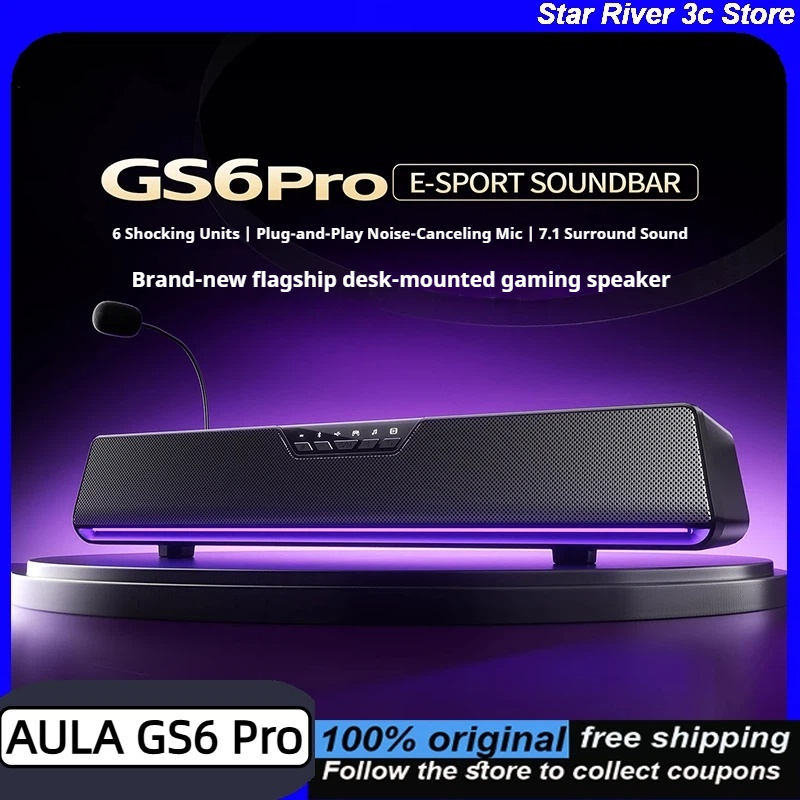 Rgb Computer Soundbar For Pc - AULA GS6 Pro Беспроводная игровая саундбар