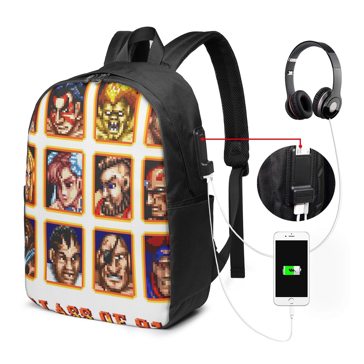 Laptops - Рюкзак Defeated Portraits Super Street Fighter,