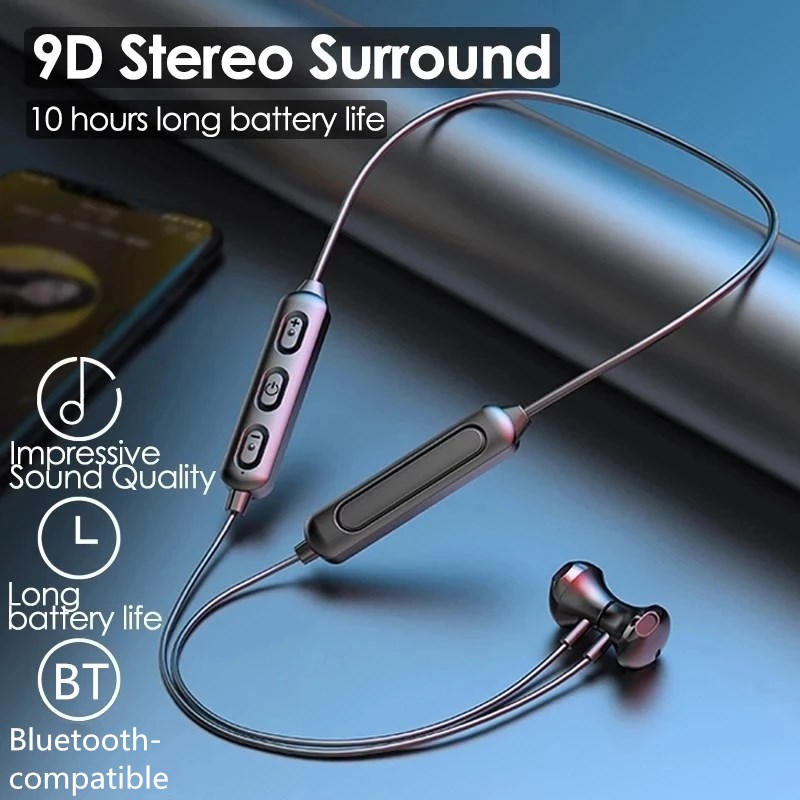 Magnetic Neckband Sports Earphones - Магнитные спортивные наушники для бега, беспроводная