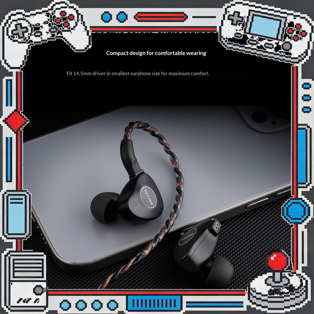 Planar Magnetic Iem Earphones - KEFINE Klanar 14.5 мм внутриканальные наушники