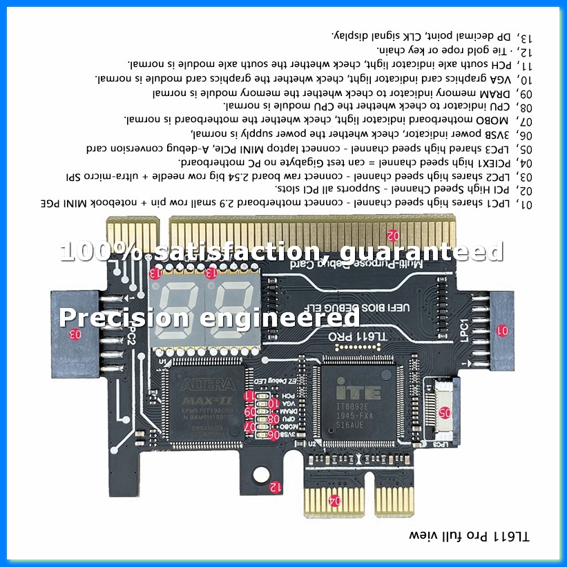Laptops - Диагностическая карта TL611 PRO PCIe для