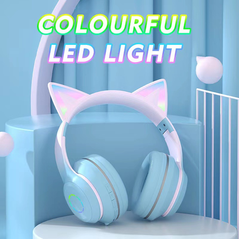 Cat Ear Bluetooth Headset Led - Новая популярная беспроводная Bluetooth-гарнитура ST89M с