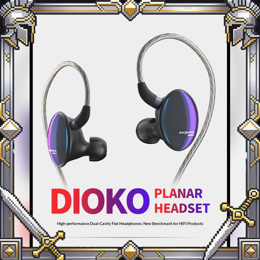 Planar Magnetic Iem Earphones - 7Hz x Crinacle Dioko Планарно-магнитные внутриканальные