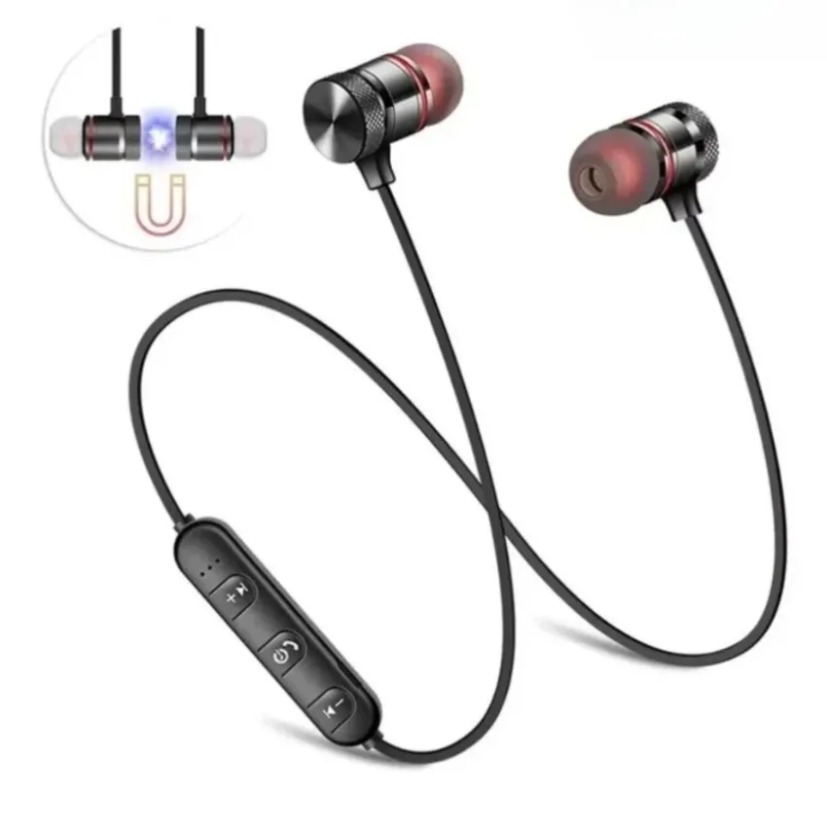 Magnetic Neckband Sports Earphones - Наушники Bluetooth с шейным ремешком, магнитные,