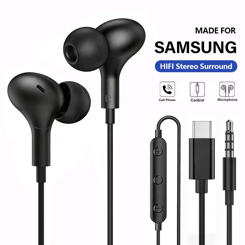 Type C Wired Earphones With Mic - Наушники USB-C для Samsung Galaxy S24