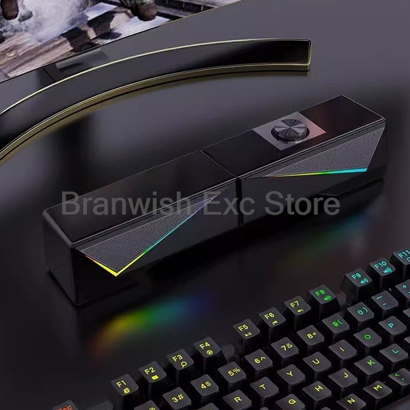 2x2,5 Вт Компьютерный динамик  – обзор и цена Rgb Computer Soundbar For Pc