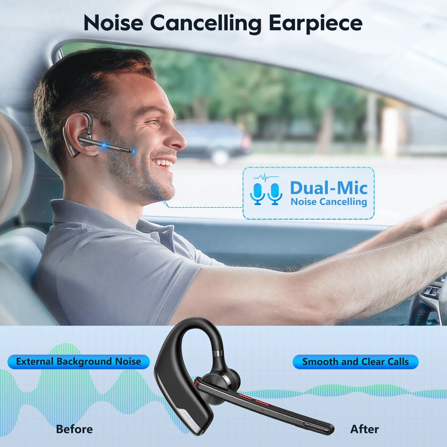 Беспроводная гарнитура Bee M51 – обзор и цена Open Ear Air Conduction Headphones