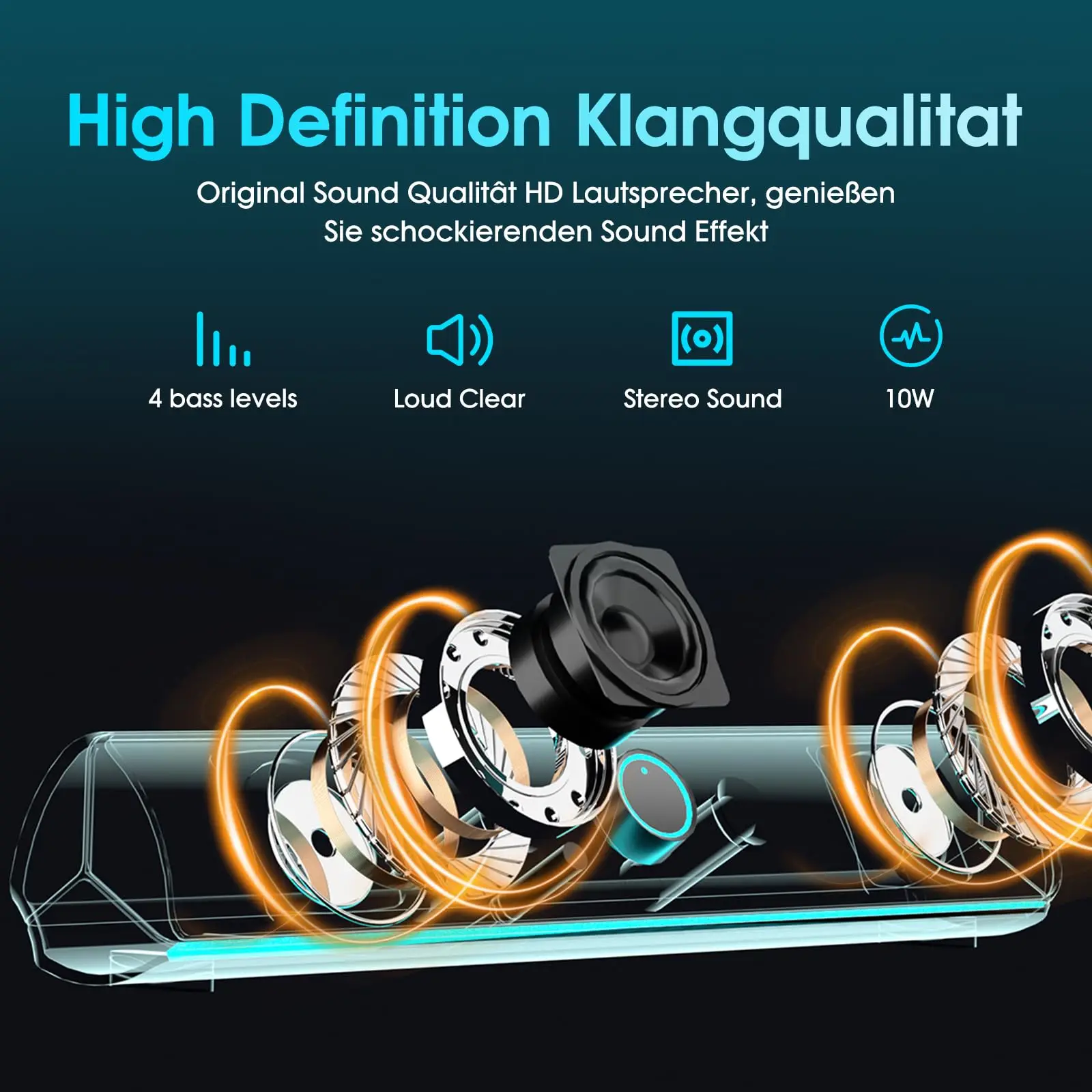 Игровой саундбар, колонка с US – обзор и цена Rgb Computer Soundbar For Pc