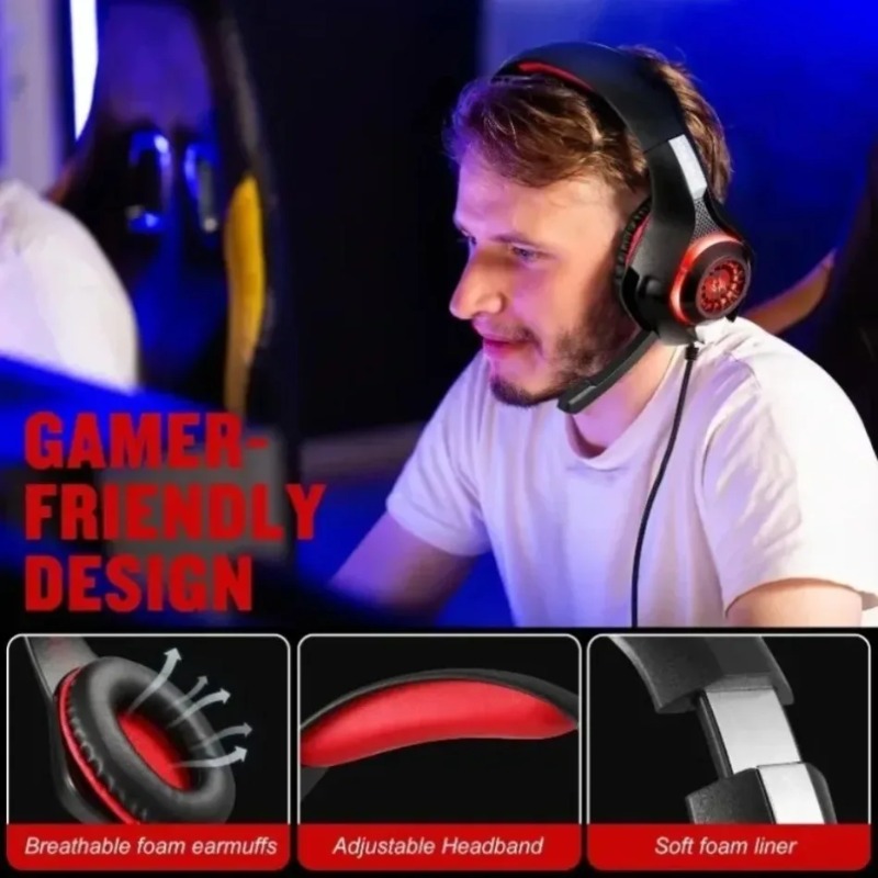 Проводная игровая гарнитура с  – обзор и цена Gaming Headset With Mic Rgb
