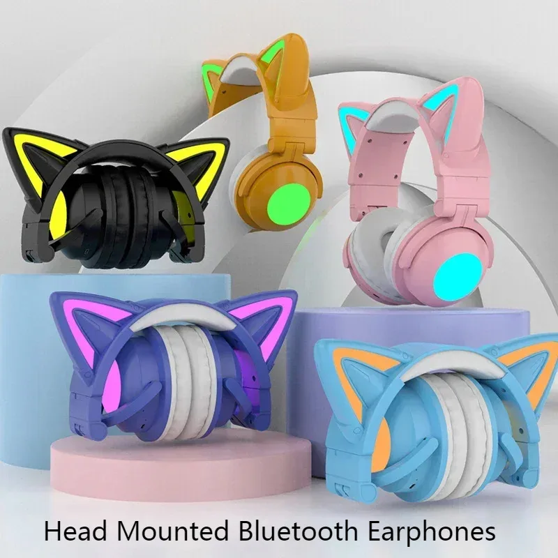 ZW068 Светодиодная гарнитура с – обзор и цена Cat Ear Bluetooth Headset Led