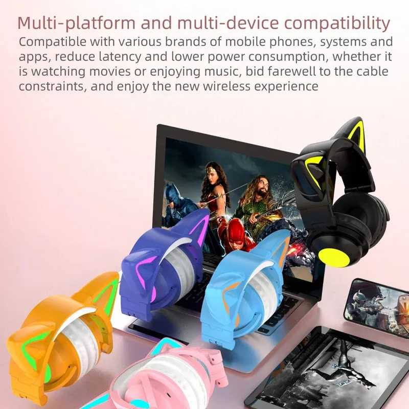 ZW068 Светодиодная гарнитура с – обзор и цена Cat Ear Bluetooth Headset Led