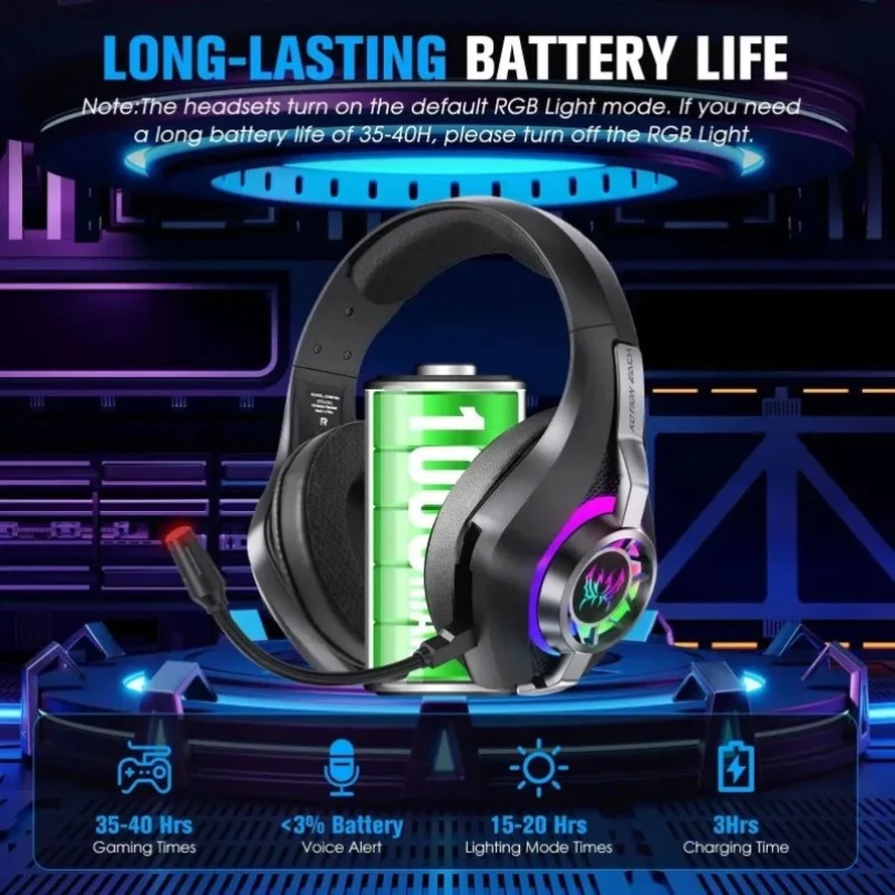 Беспроводная игровая гарнитура – обзор и цена Gaming Headset With Mic Rgb