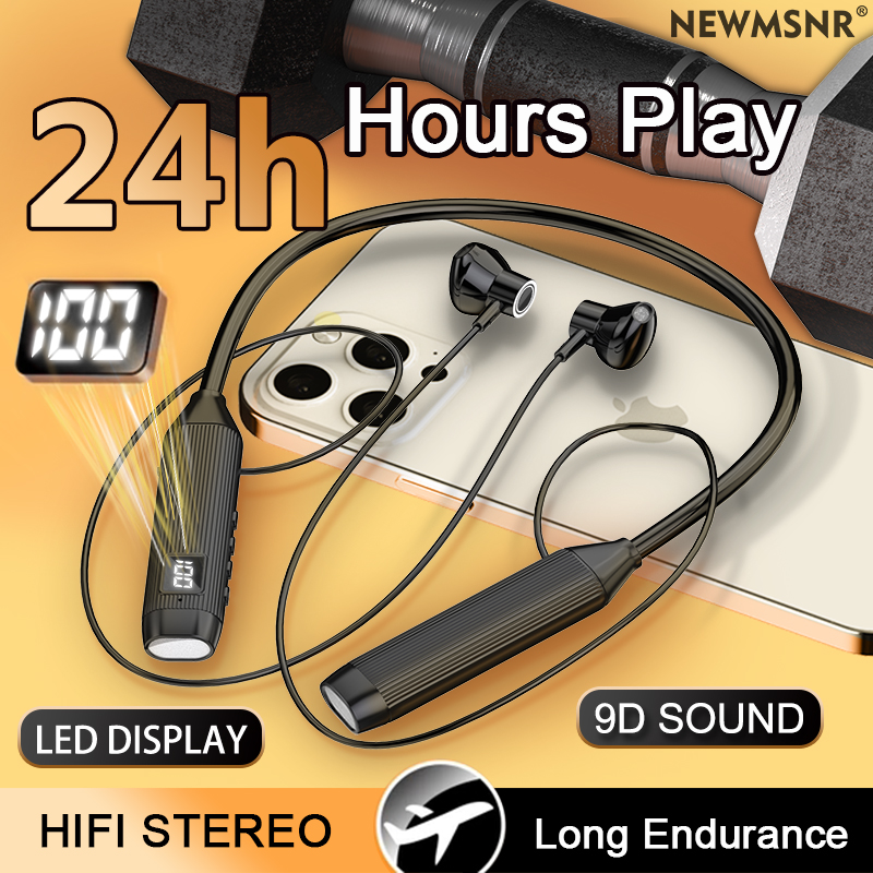 TWS светодиодный дисплей супер – обзор и цена Magnetic Neckband Sports Earphones