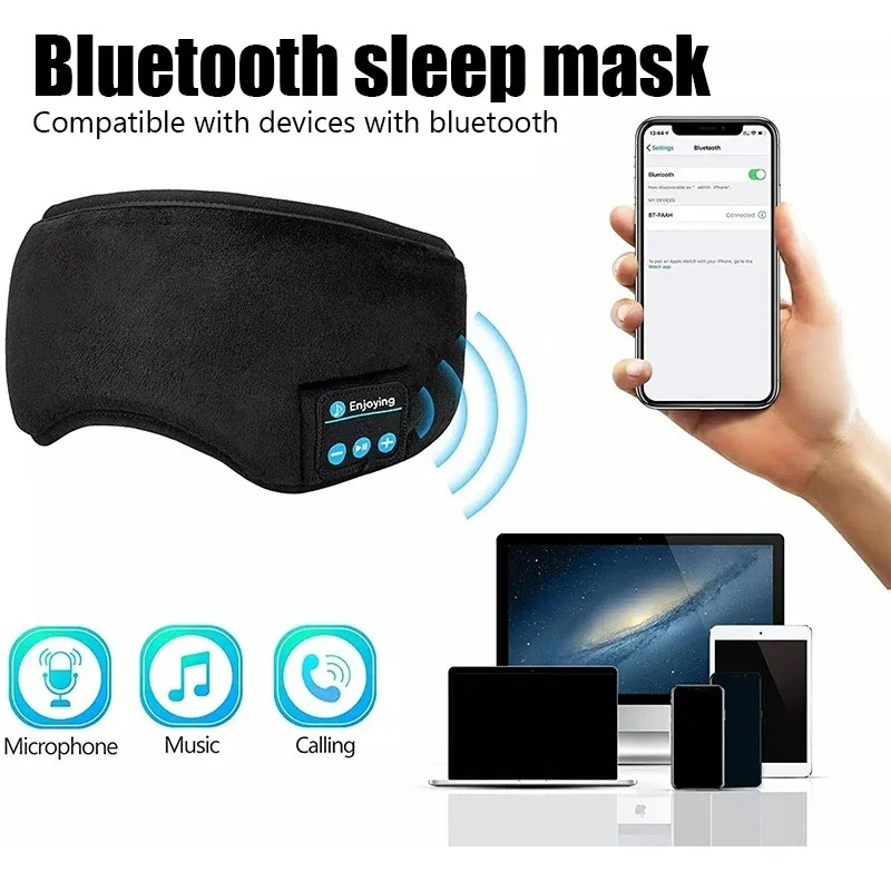 3D-маска для глаз с Bluetooth- – обзор и цена Sleep Mask Headphones Bluetooth