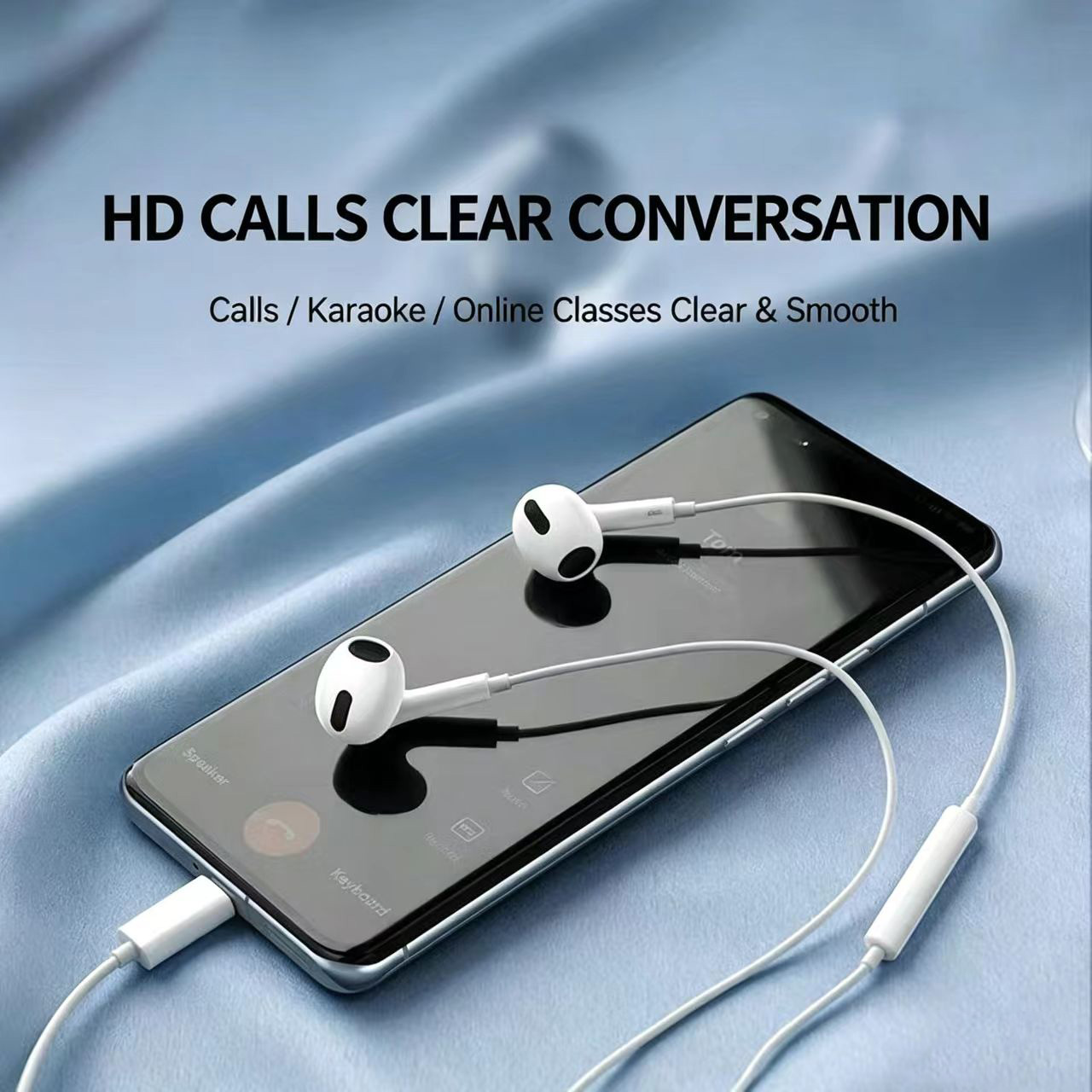 Проводные полувкладыши-наушник – обзор и цена Type C Wired Earphones With Mic