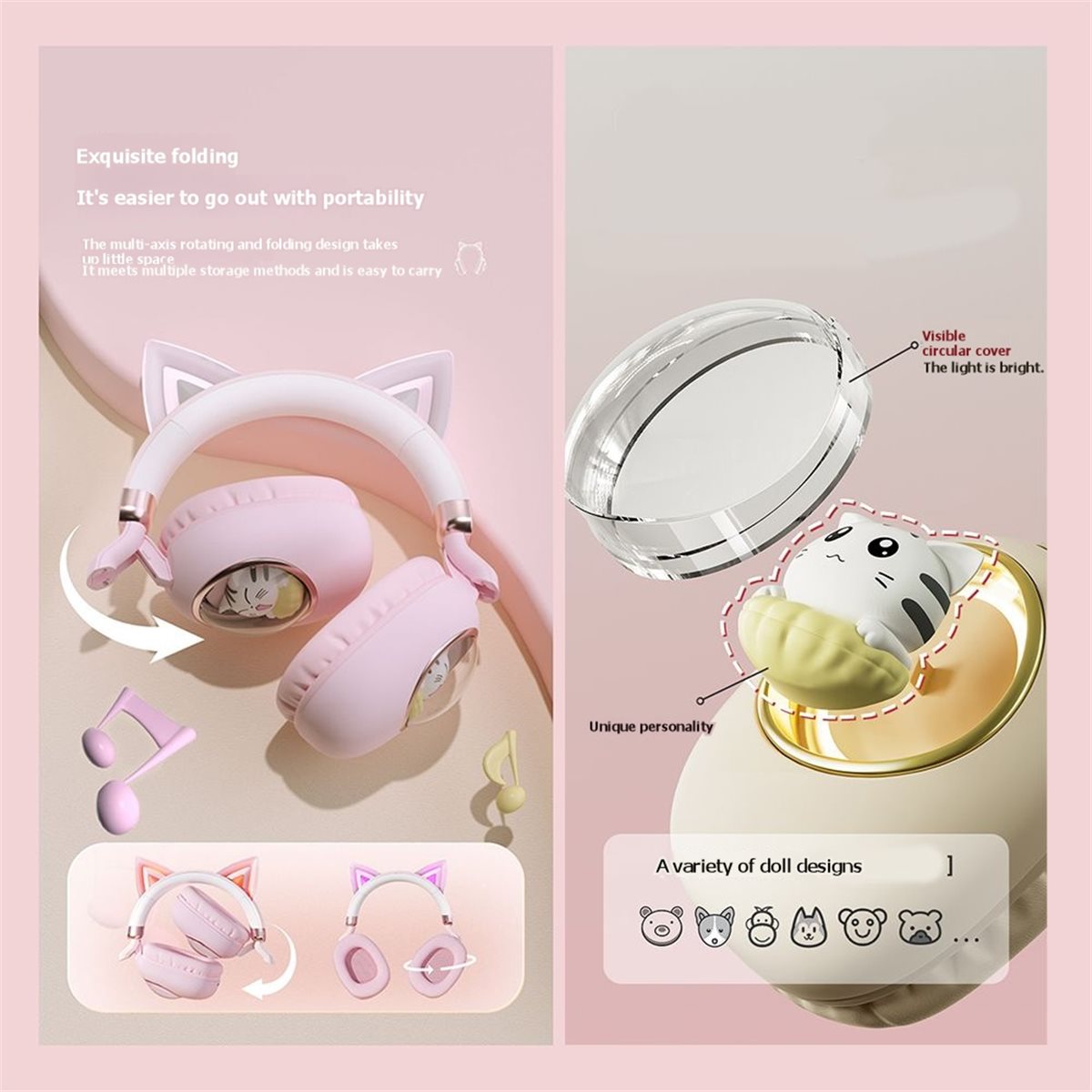 [VALUE PACK] Беспроводная Blue – обзор и цена Cat Ear Bluetooth Headset Led