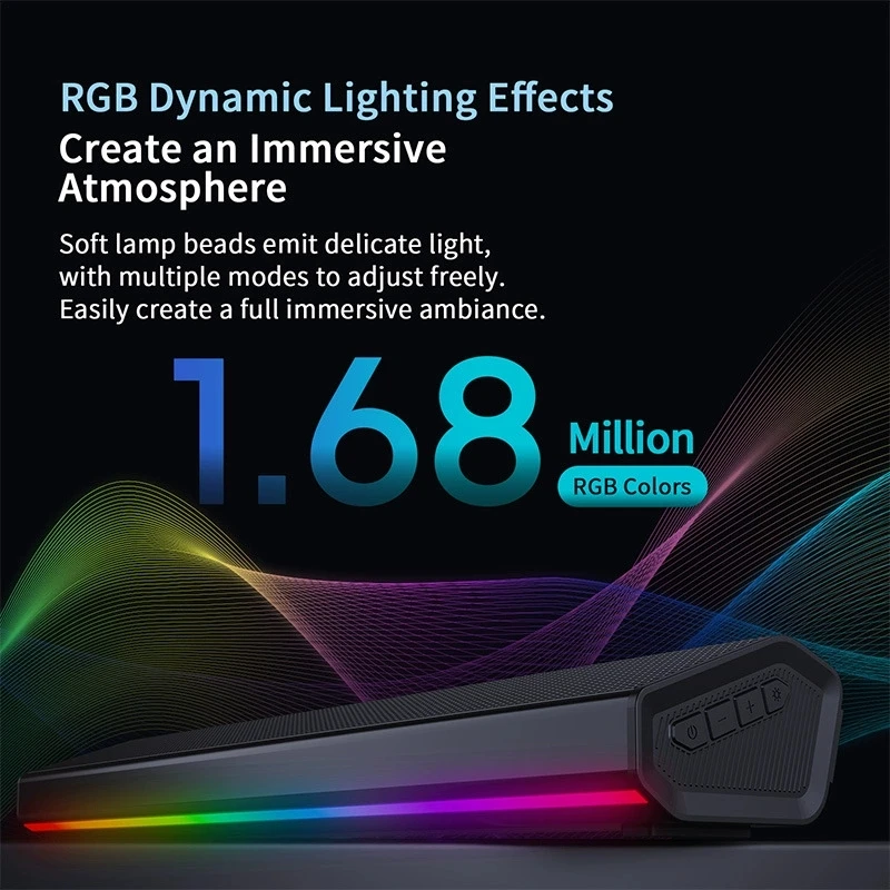 Беспроводная звуковая панель B – обзор и цена Rgb Computer Soundbar For Pc