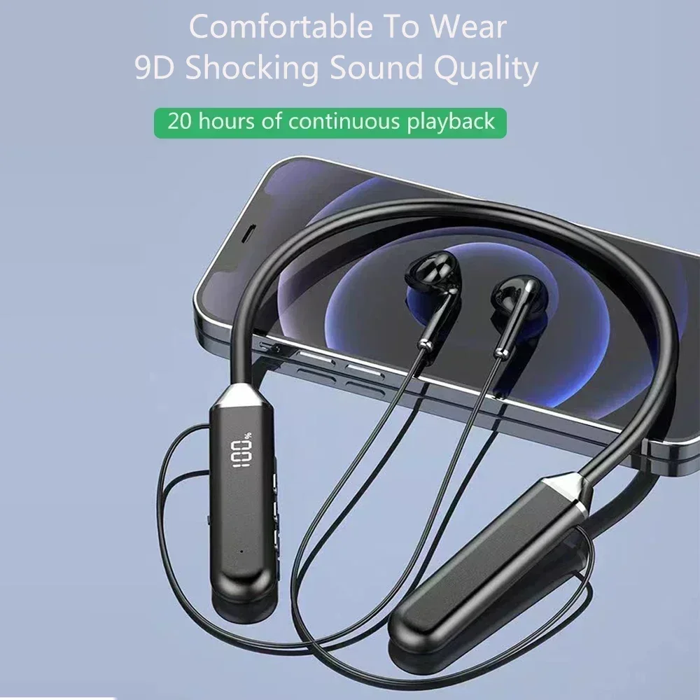 Беспроводные наушники TWS с ма – обзор и цена Magnetic Neckband Sports Earphones