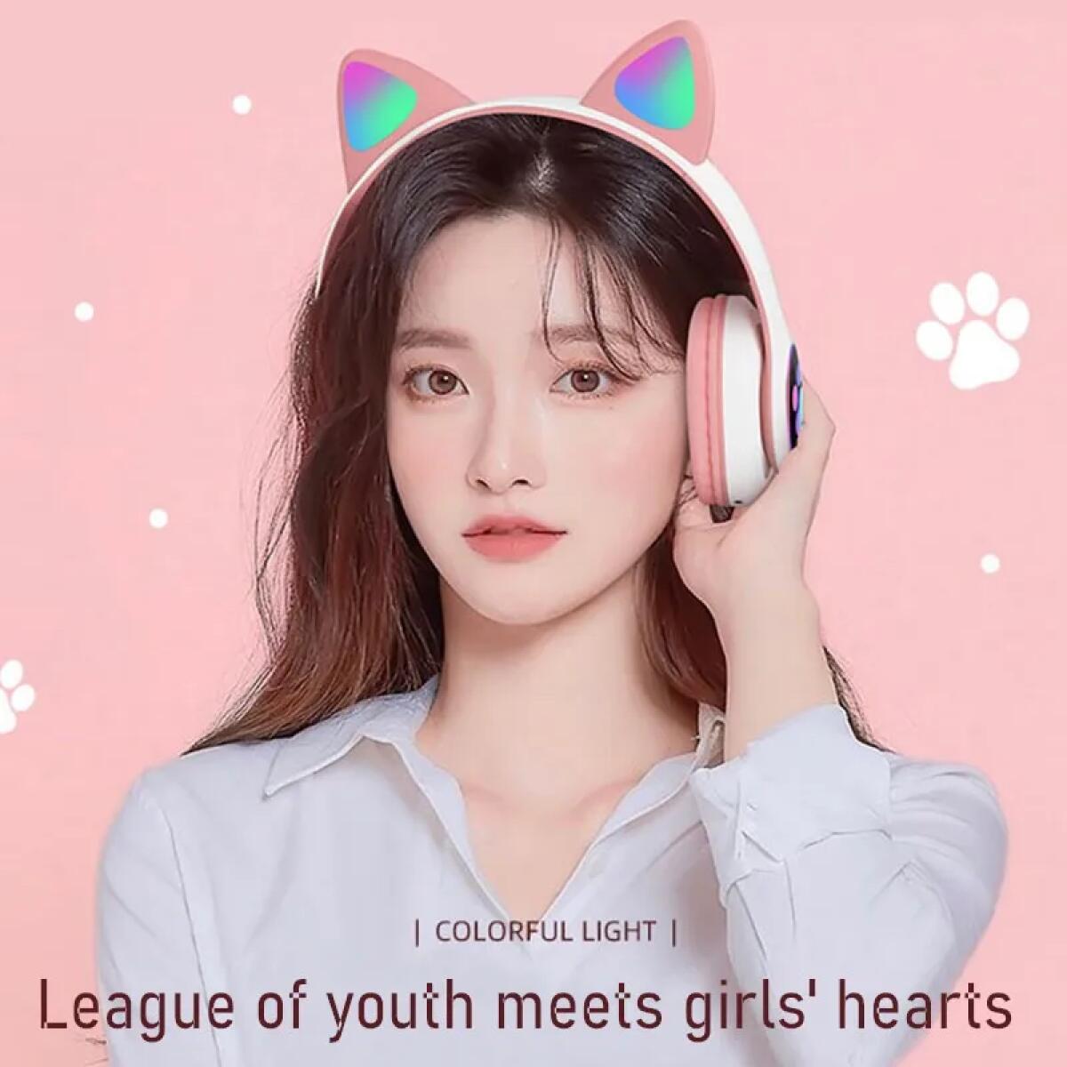 Беспроводные Bluetooth-наушник – обзор и цена Cat Ear Bluetooth Headset Led