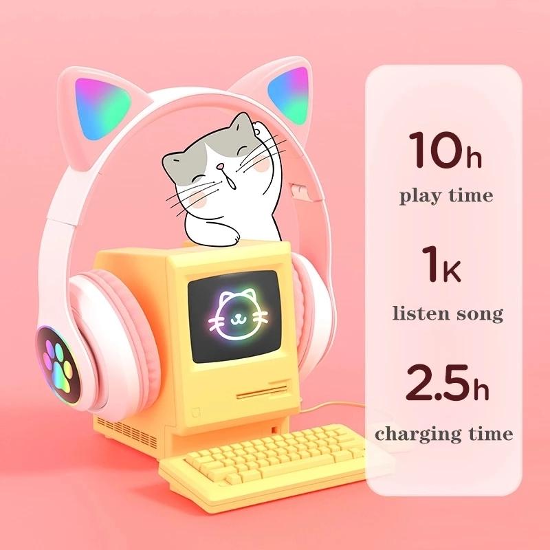 Беспроводные Bluetooth-наушник – обзор и цена Cat Ear Bluetooth Headset Led