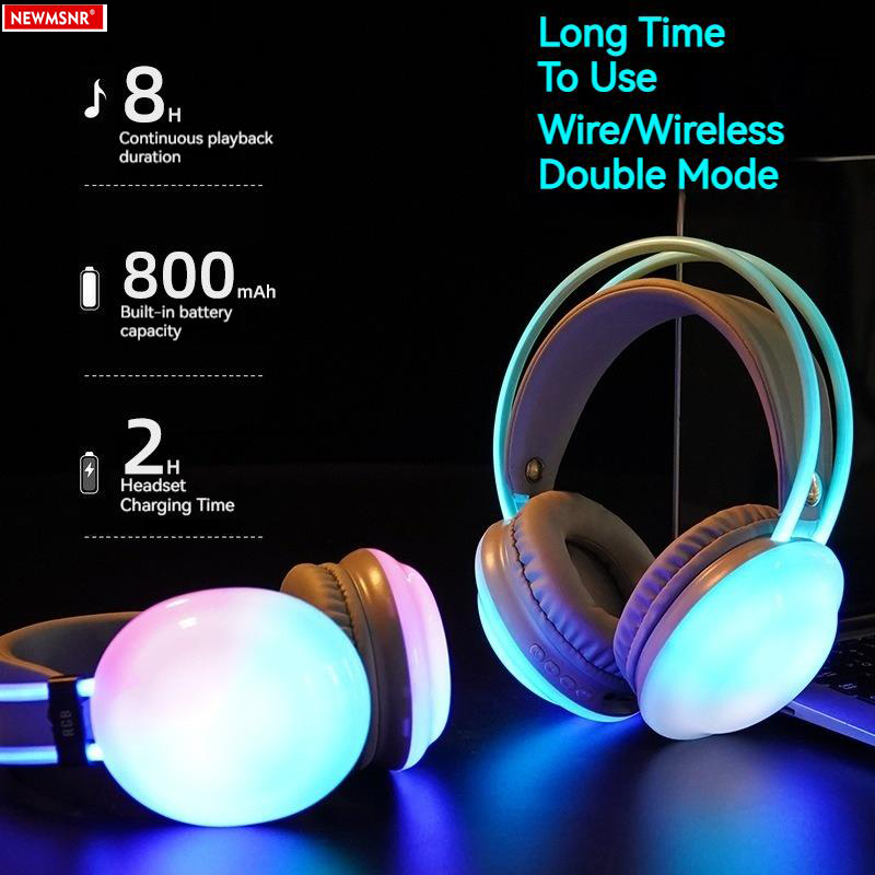 Игровые RGB красочные светлые  – обзор и цена Gaming Headset With Mic Rgb