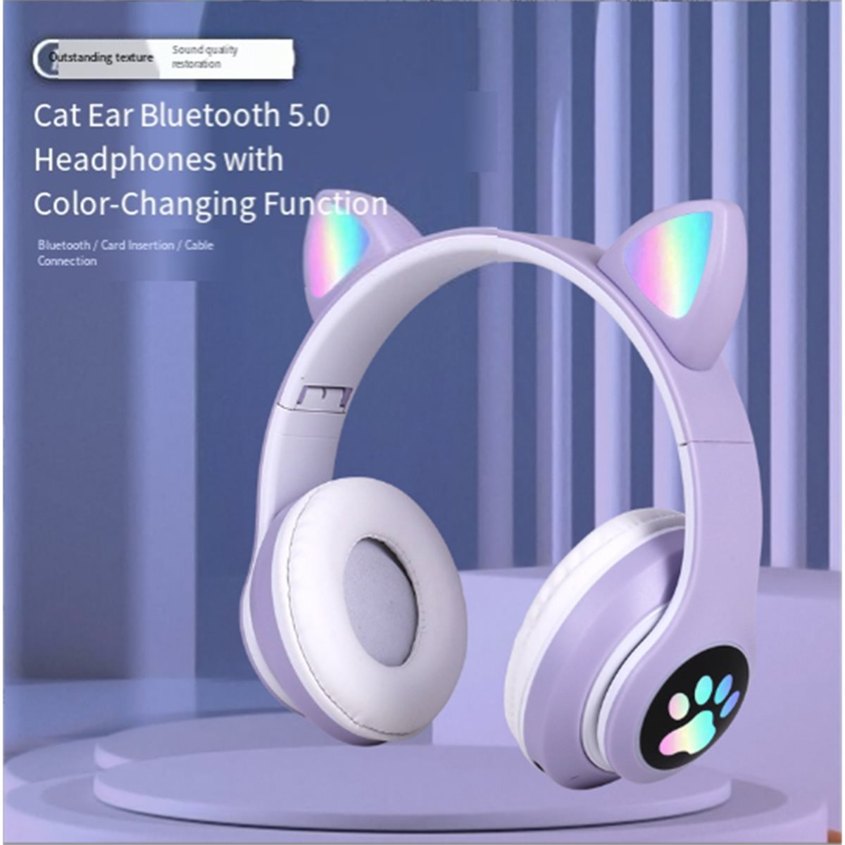 Новые беспроводные Bluetooth-н – обзор и цена Cat Ear Bluetooth Headset Led