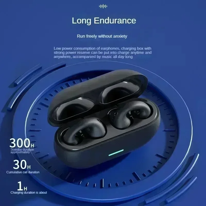 Беспроводные наушники T75 Blue – обзор и цена Open Ear Air Conduction Headphones