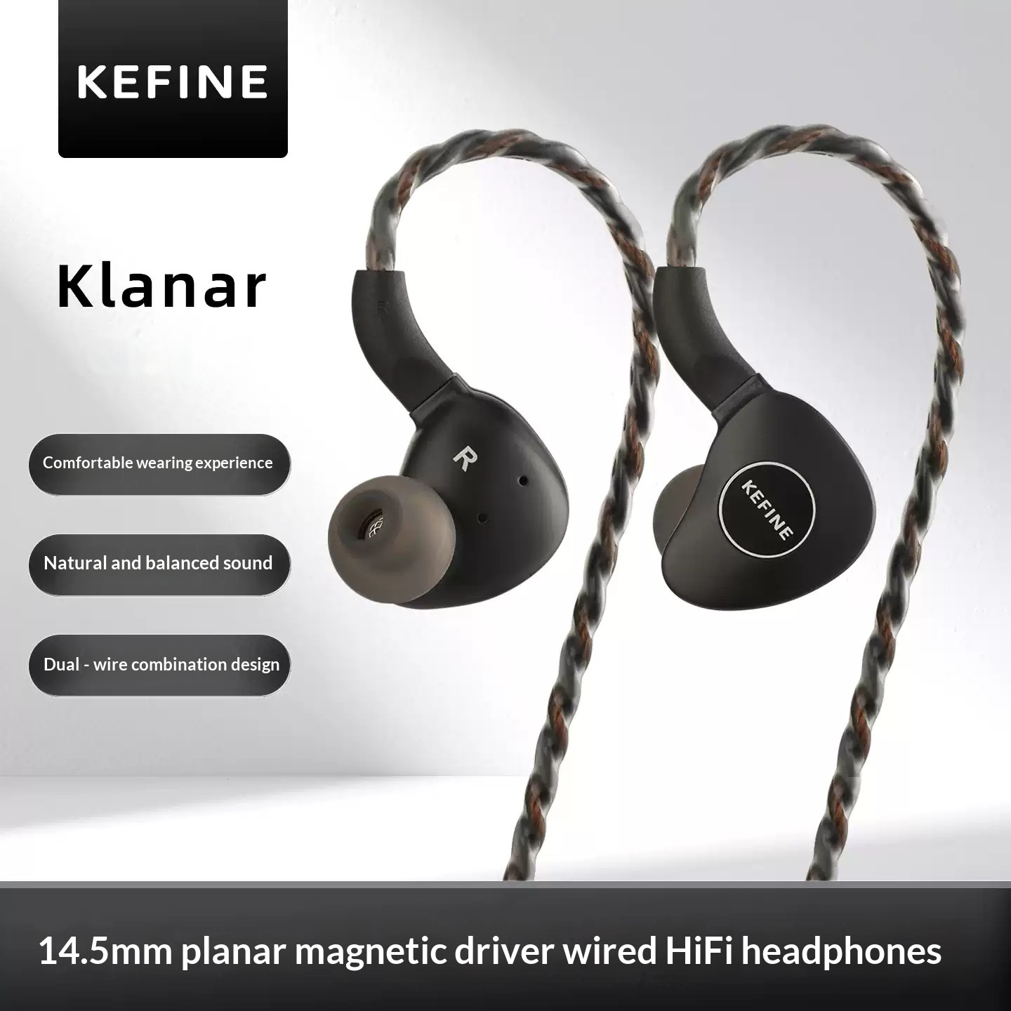 KEFINE Klanar 14.5 мм внутрика – обзор и цена Planar Magnetic Iem Earphones