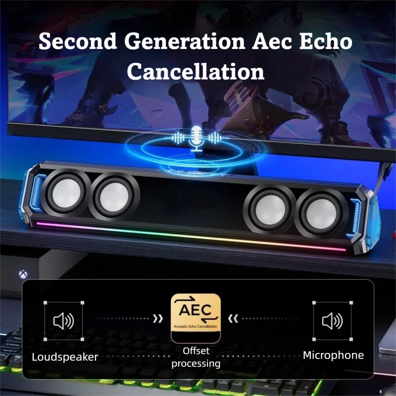 Игровой саундбар с RGB-подсвет – обзор и цена Rgb Computer Soundbar For Pc
