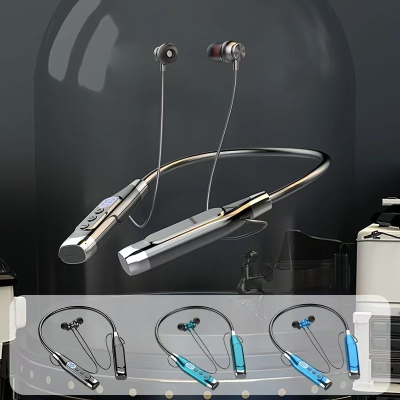 Настоящие стерео беспроводные  – обзор и цена Magnetic Neckband Sports Earphones