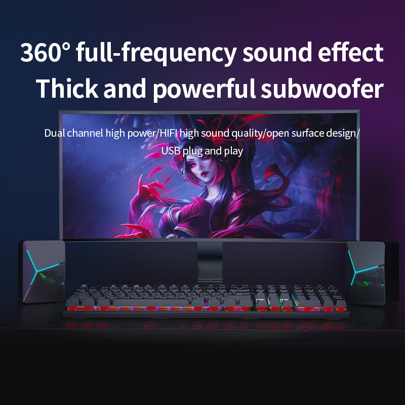 Игровые компьютерные колонки R – обзор и цена Rgb Computer Soundbar For Pc