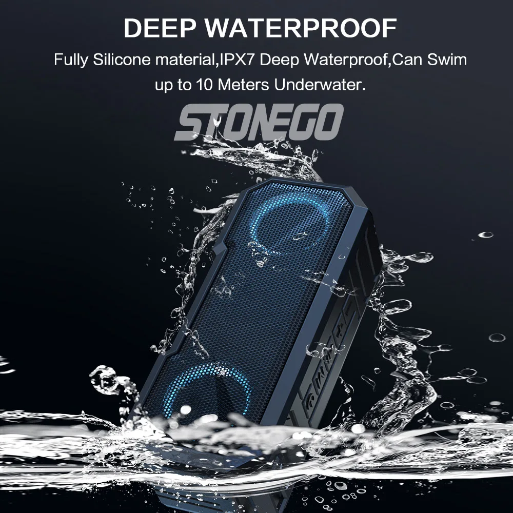 Портативная Bluetooth-колонка  – обзор и цена Portable Bluetooth Speaker Waterproof Ipx7