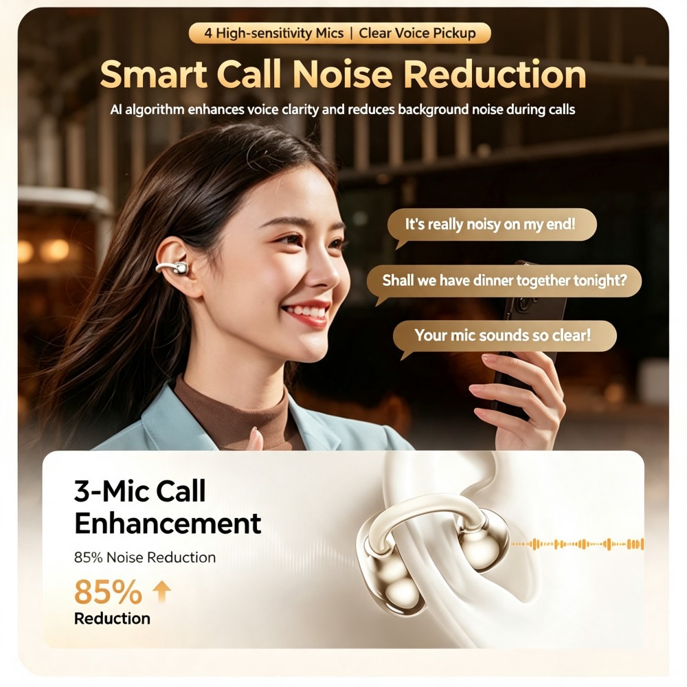 Наушники KEBIDUMEI Bluetooth 6 – обзор и цена Open Ear Air Conduction Headphones