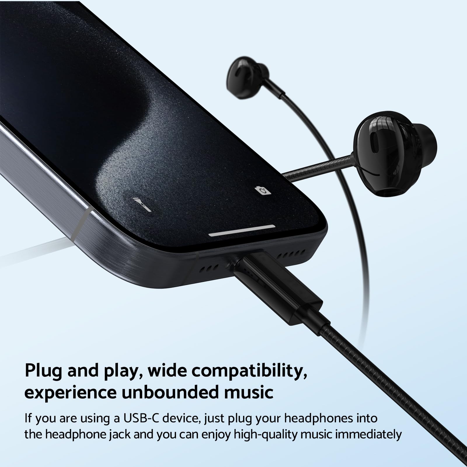 Проводные наушники-вкладыши Hi – обзор и цена Type C Wired Earphones With Mic
