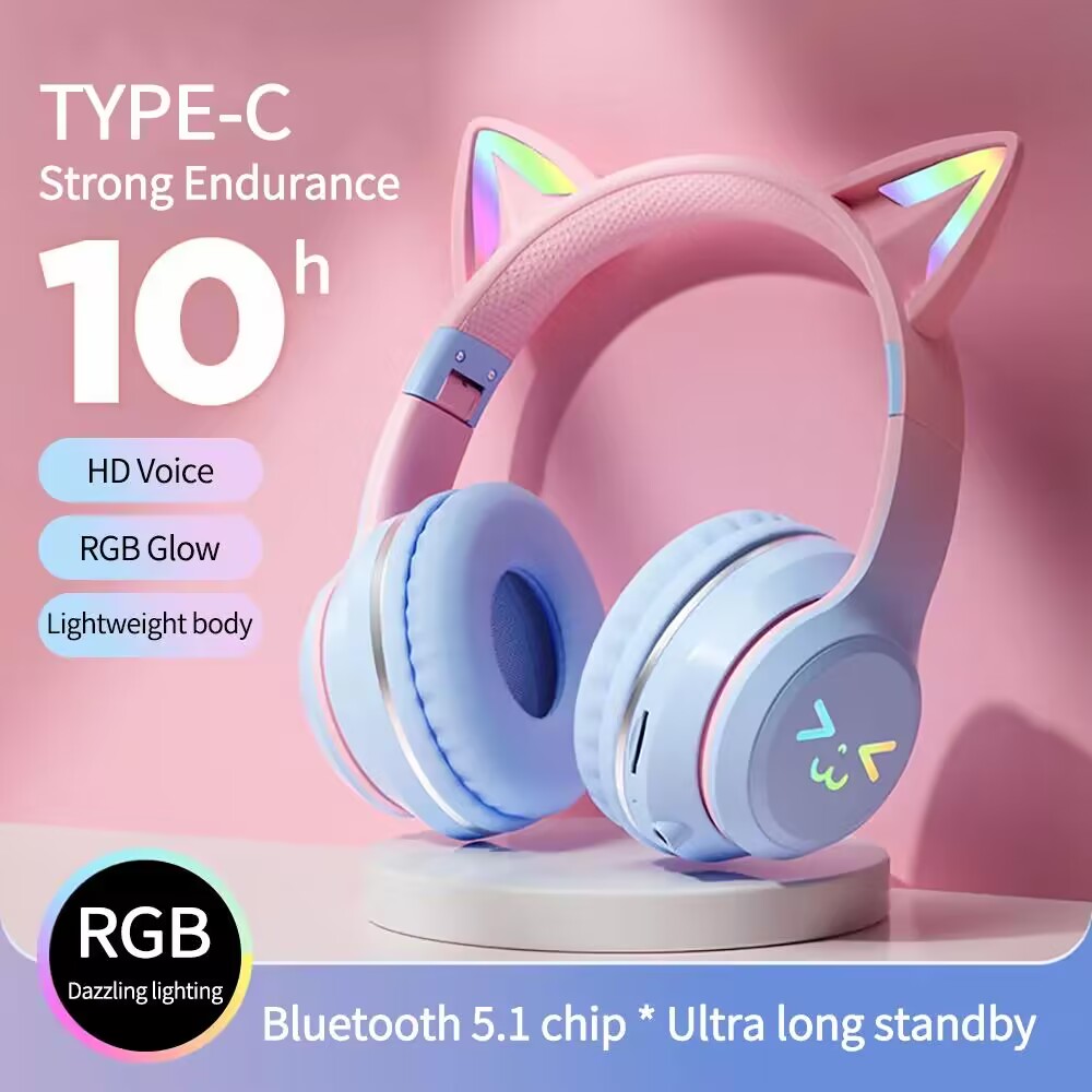Светящиеся наушники RGB, беспр – обзор и цена Gaming Headset With Mic Rgb