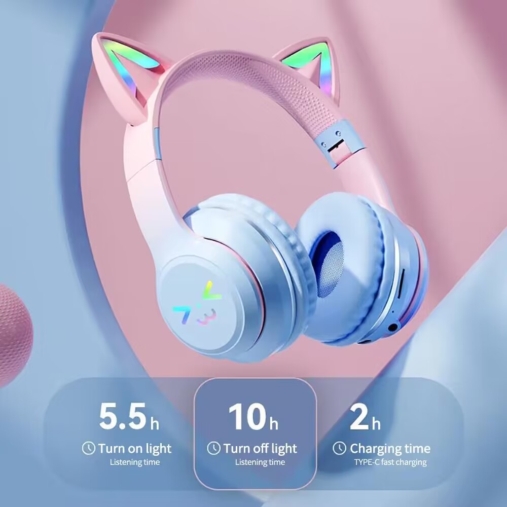 Светящиеся наушники RGB, беспр – обзор и цена Gaming Headset With Mic Rgb
