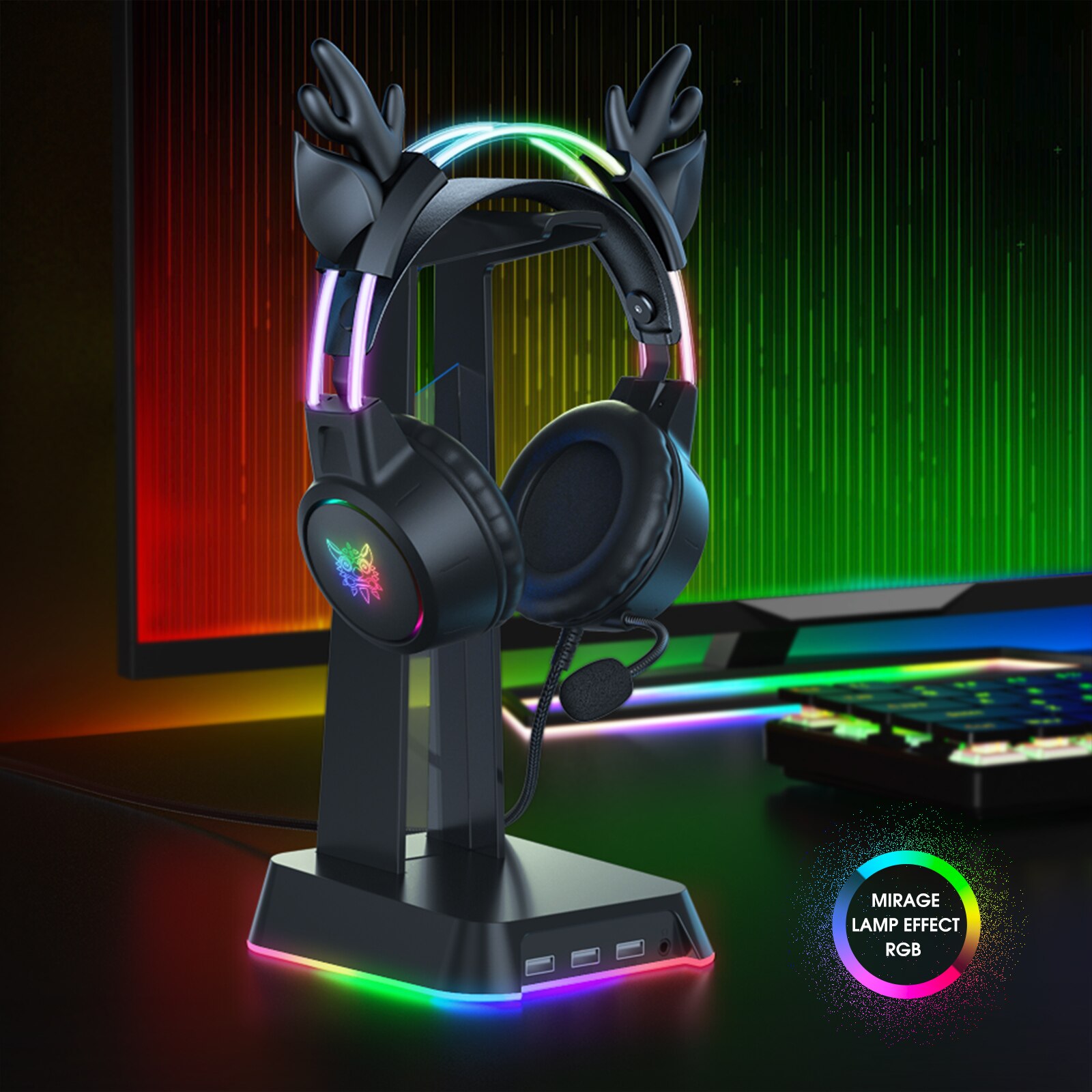 Игровая гарнитура ONIKUMA на 2 – обзор и цена Gaming Headset With Mic Rgb