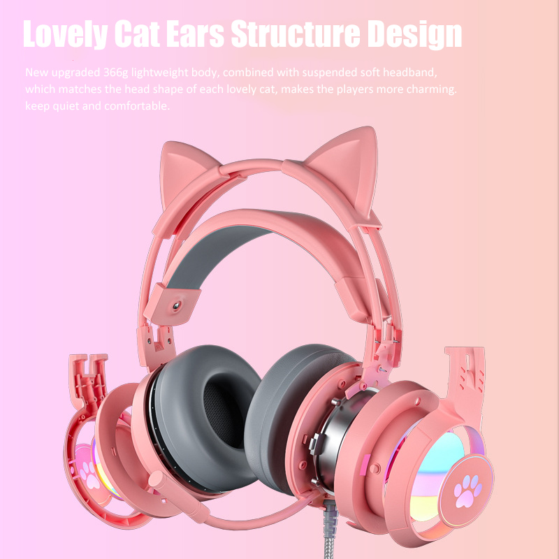 Симпатичные игровые наушники с – обзор и цена Gaming Headset With Mic Rgb