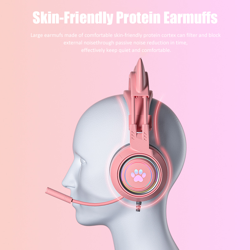 Симпатичные игровые наушники с – обзор и цена Gaming Headset With Mic Rgb