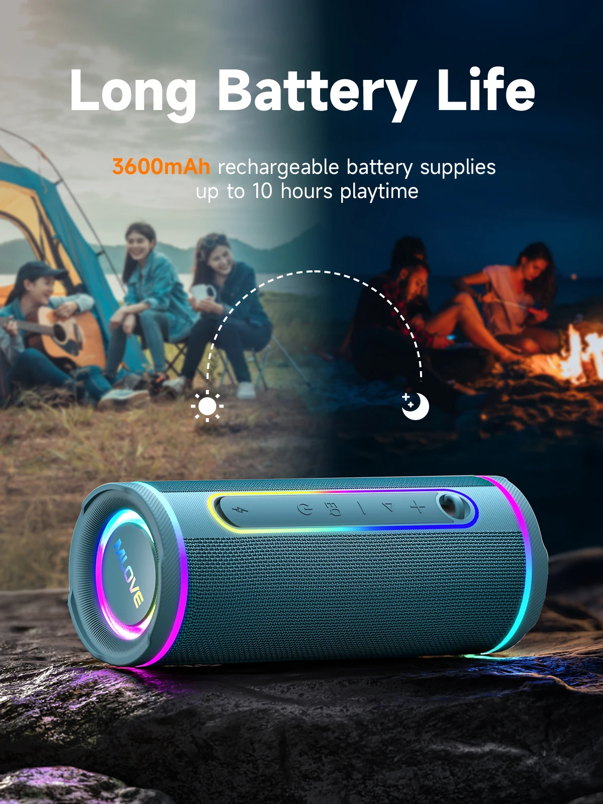 Портативная Bluetooth-колонка  – обзор и цена Portable Bluetooth Speaker Waterproof Ipx7