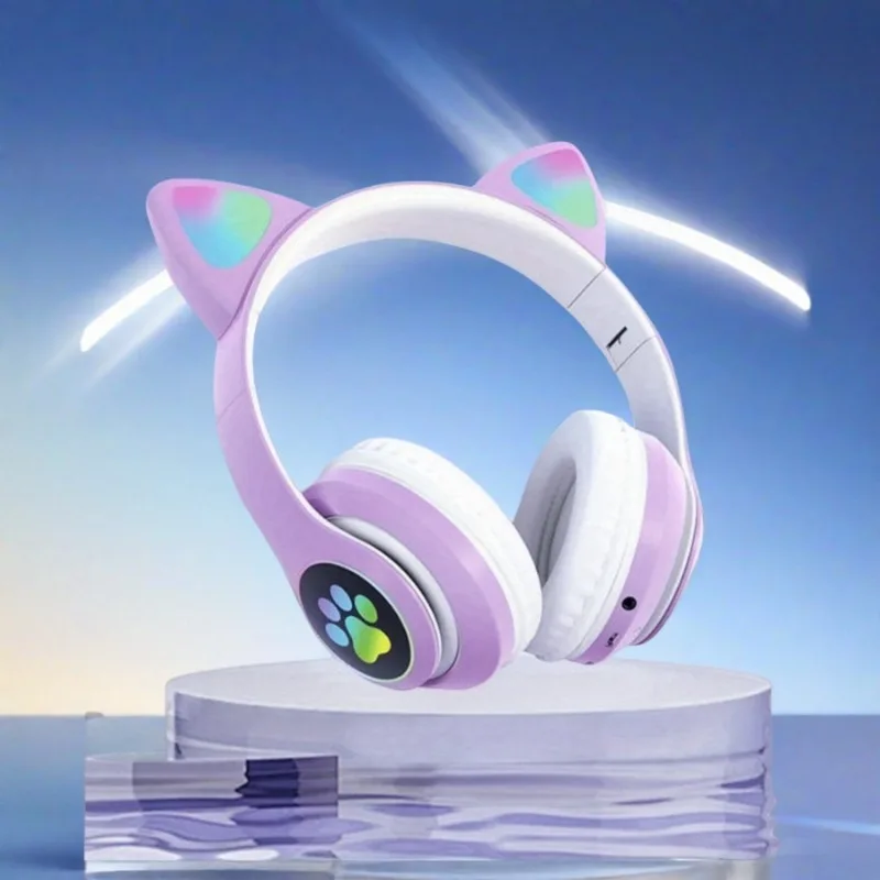 Новый фонарик с милыми кошачьи – обзор и цена Cat Ear Bluetooth Headset Led