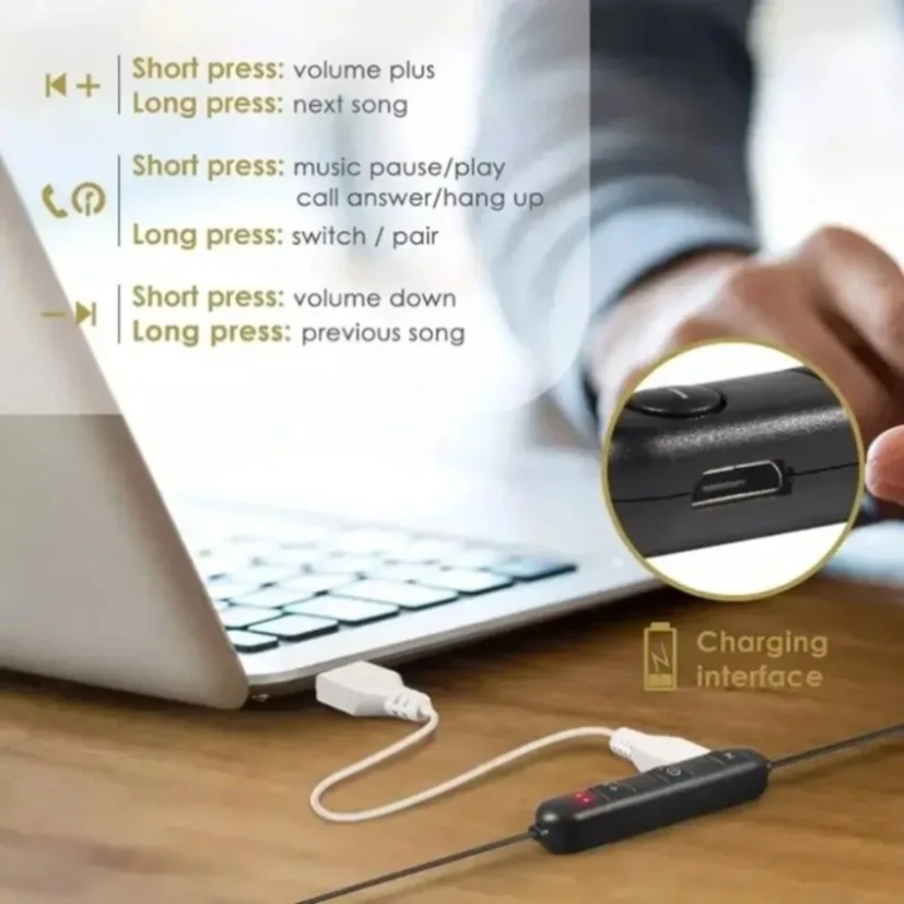 Наушники Bluetooth с шейным ре – обзор и цена Magnetic Neckband Sports Earphones
