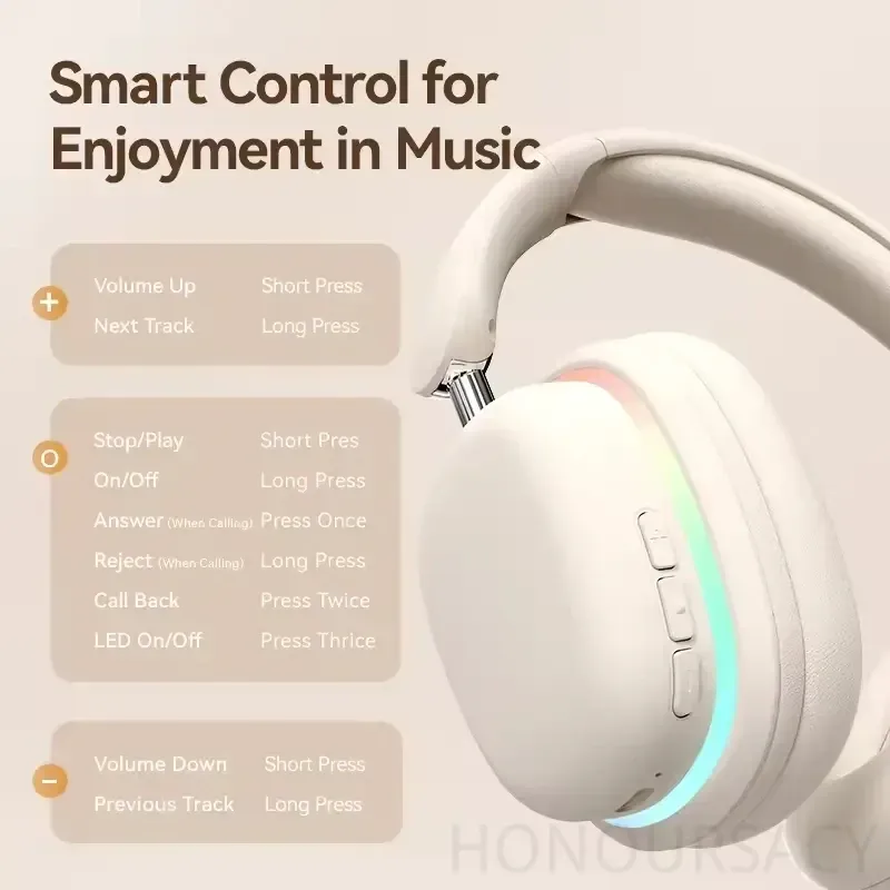 HIFI стерео беспроводные Bluet – обзор и цена Gaming Headset With Mic Rgb